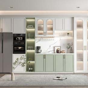 法式酒柜3D模型下载